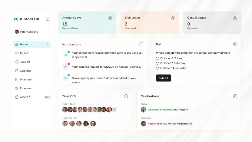 Canon Design System at work on Refine HR Concept Project