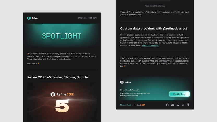 Refine's Newsletter: Spotlight